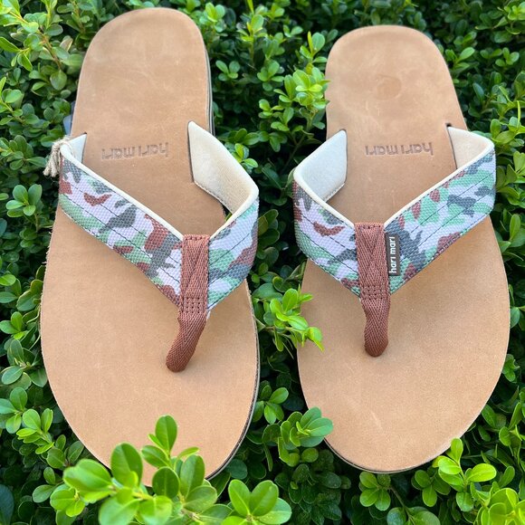 NWT Hari Mari Mens - Flip Flops - Scouts - Woodland Camo - Size 13 - Sandals main image 12